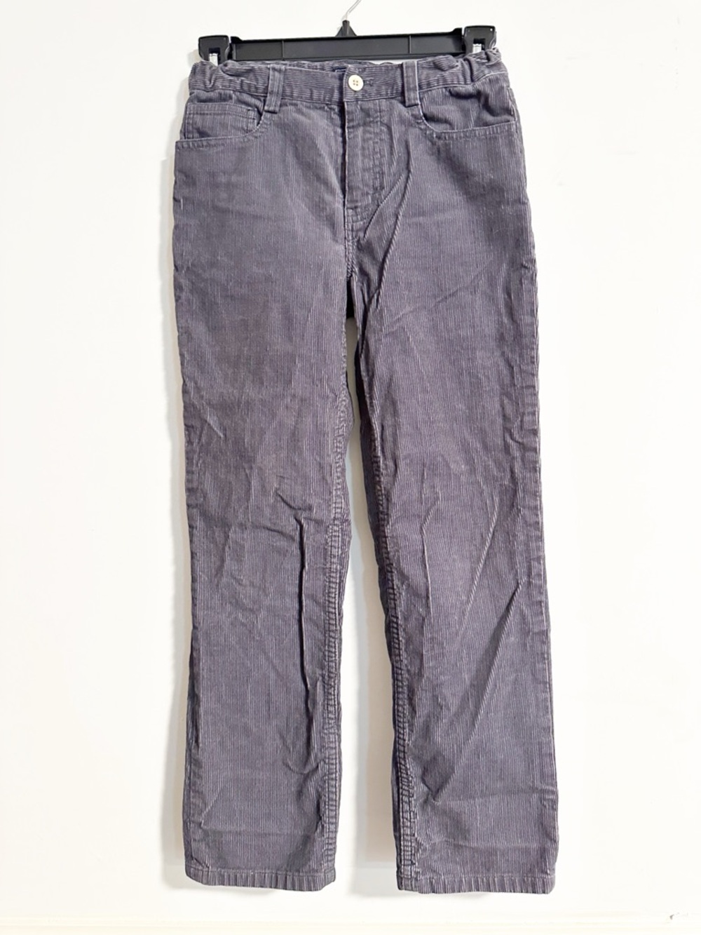 Vineyard Vines Boys Gray Corduroy Breaker Pants - Size 8 - Adjustable Waist